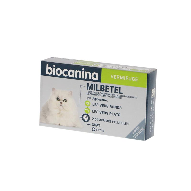 Milbetel Biocanina Vermifuge Chat 2 comprimés