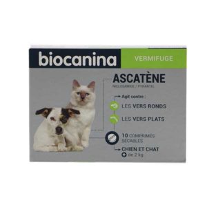 Biocanina milbetel vermifuge chien + de 5kg 2 comprimés